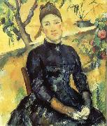 Paul Cezanne Madame Cezanne dans la serre Sweden oil painting reproduction